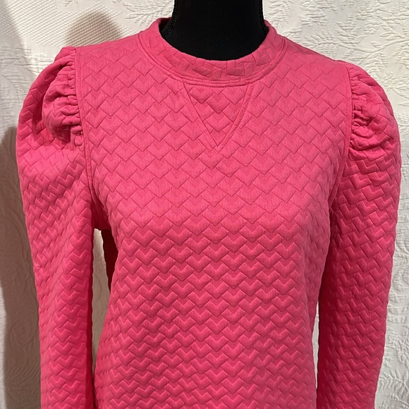 Fate embossed puff long‎ sleeve sweater, size small, NWT - Picture 2 of 16